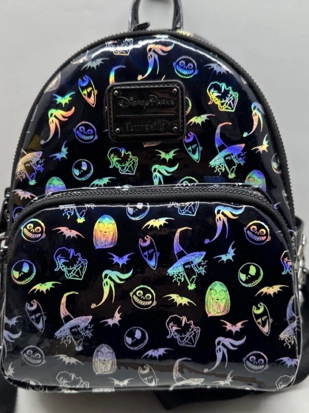 Loungefly Black Holographic NBC Mini Backpack